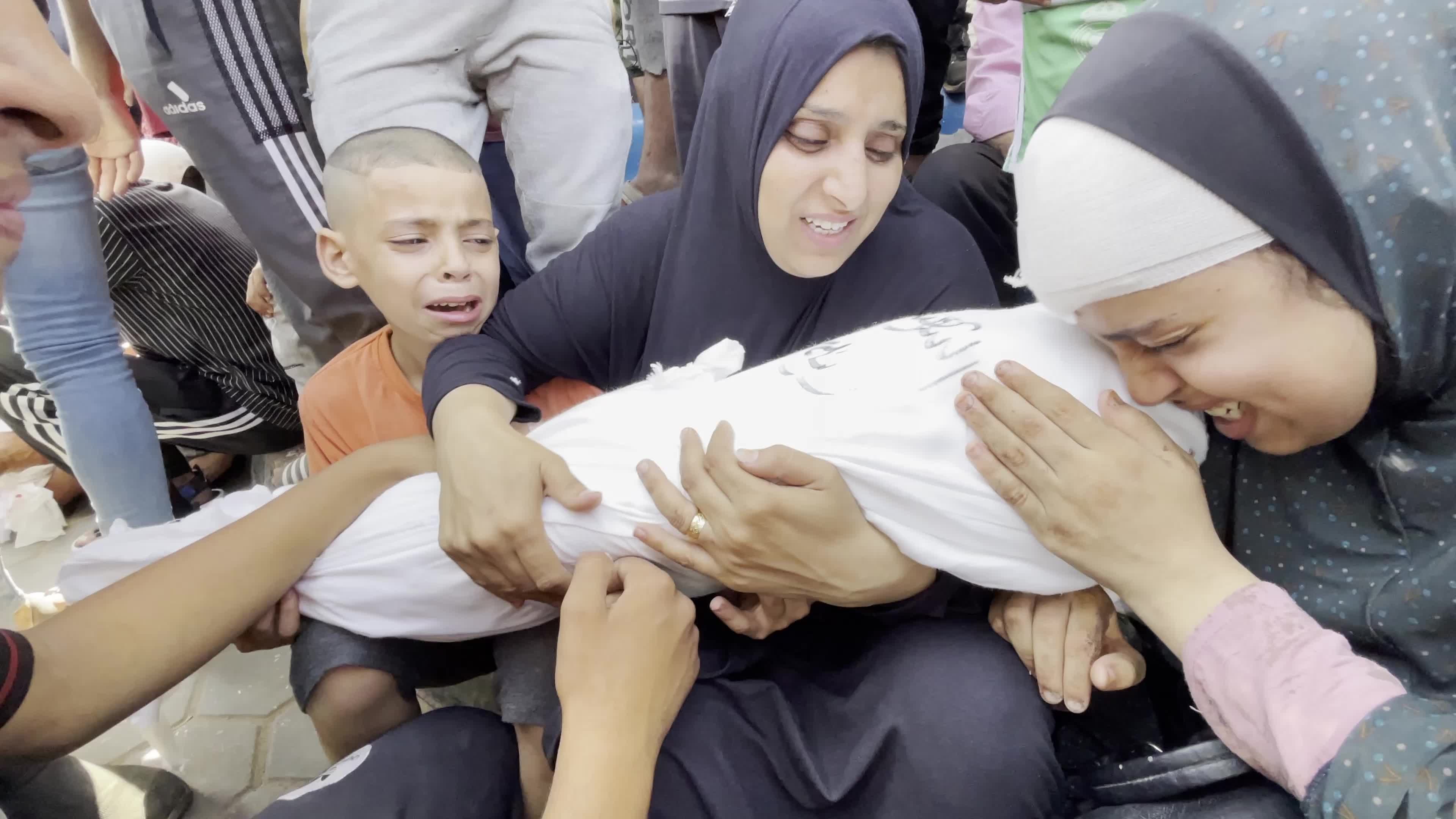 Aftermath of Israeli Airstrike in Gaza, Palestine