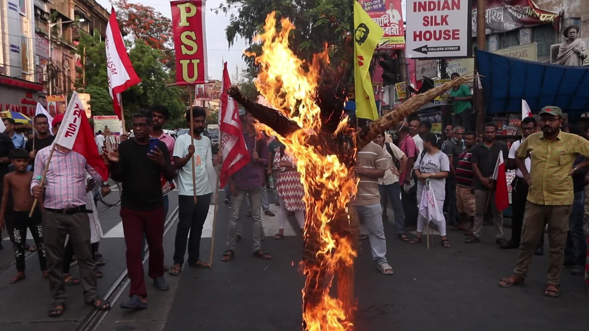  Students across India protest over examination 'scam' 