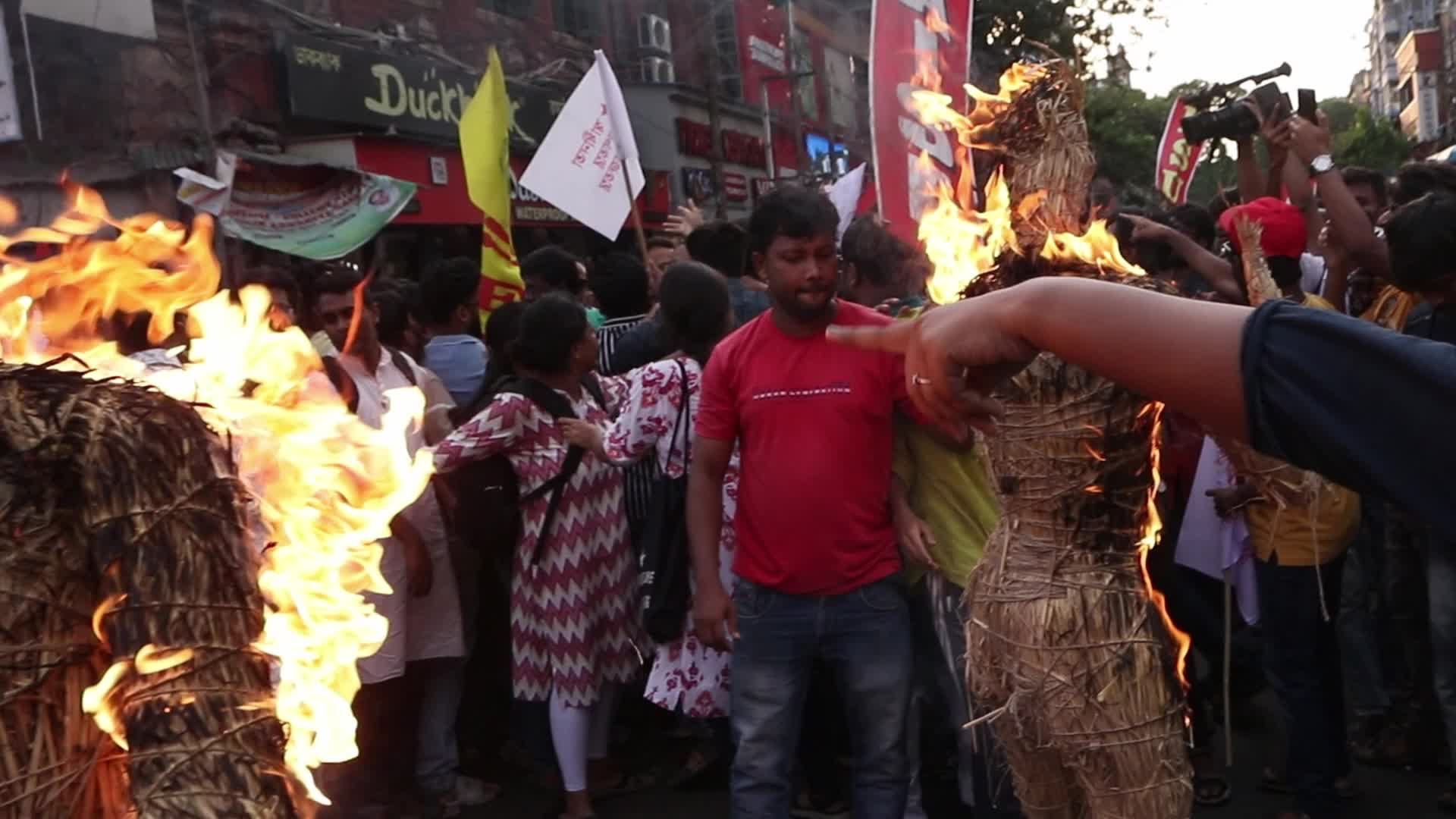  Students across India protest over examination 'scam' 