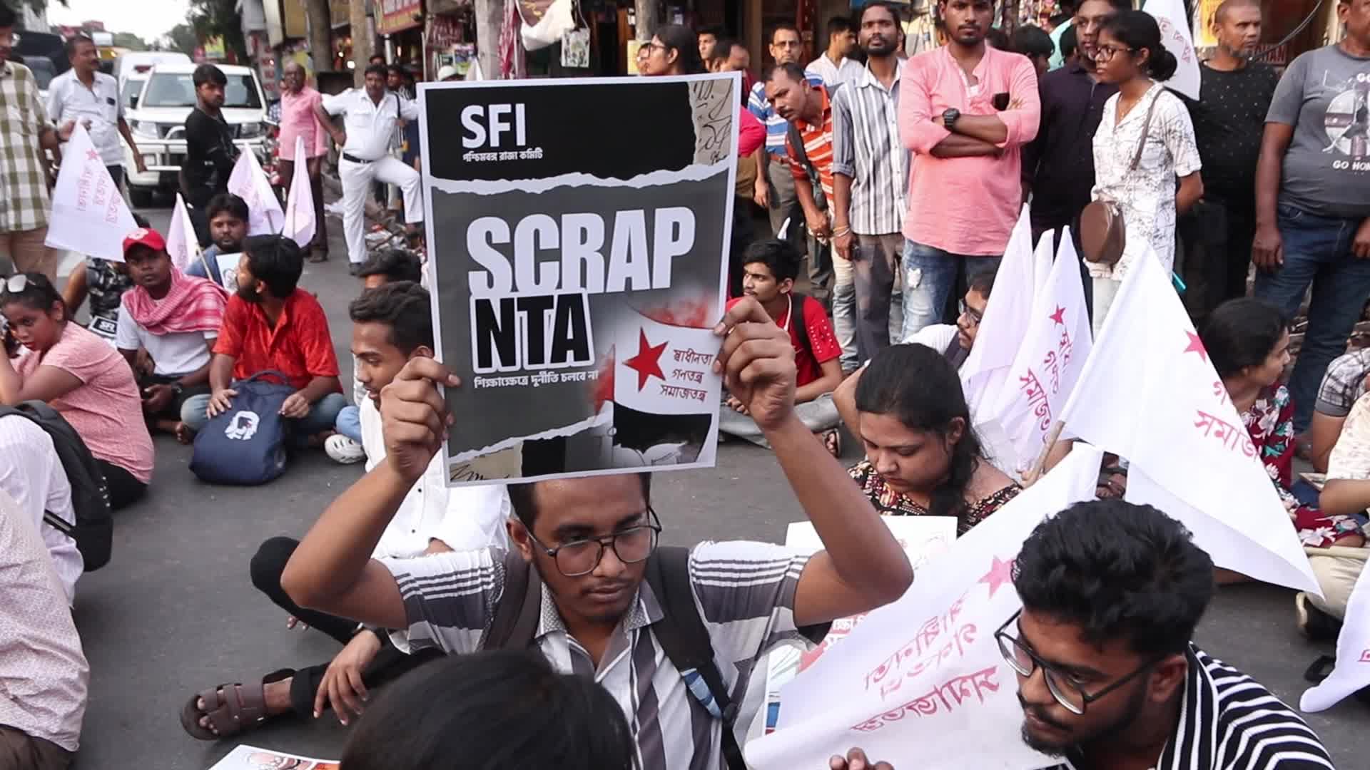 Students across India protest over examination 'scam' 