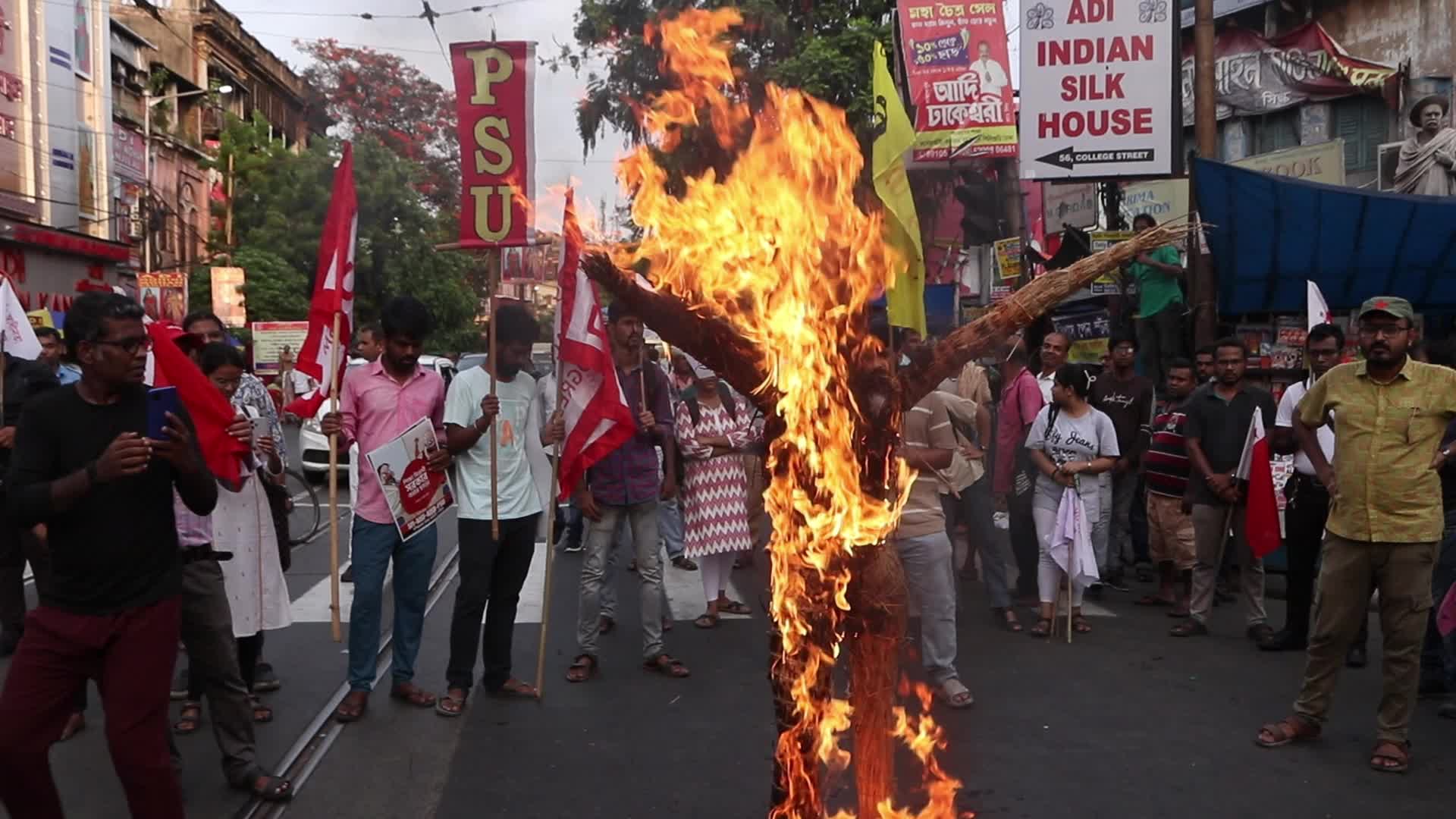  Students across India protest over examination 'scam' 