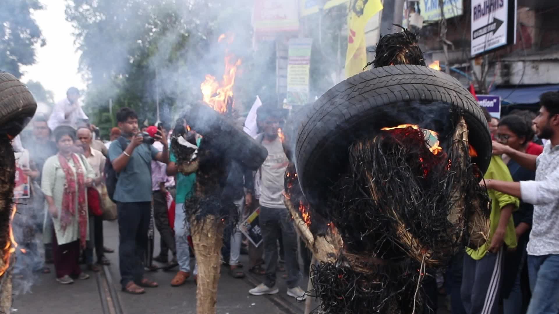  Students across India protest over examination 'scam' 