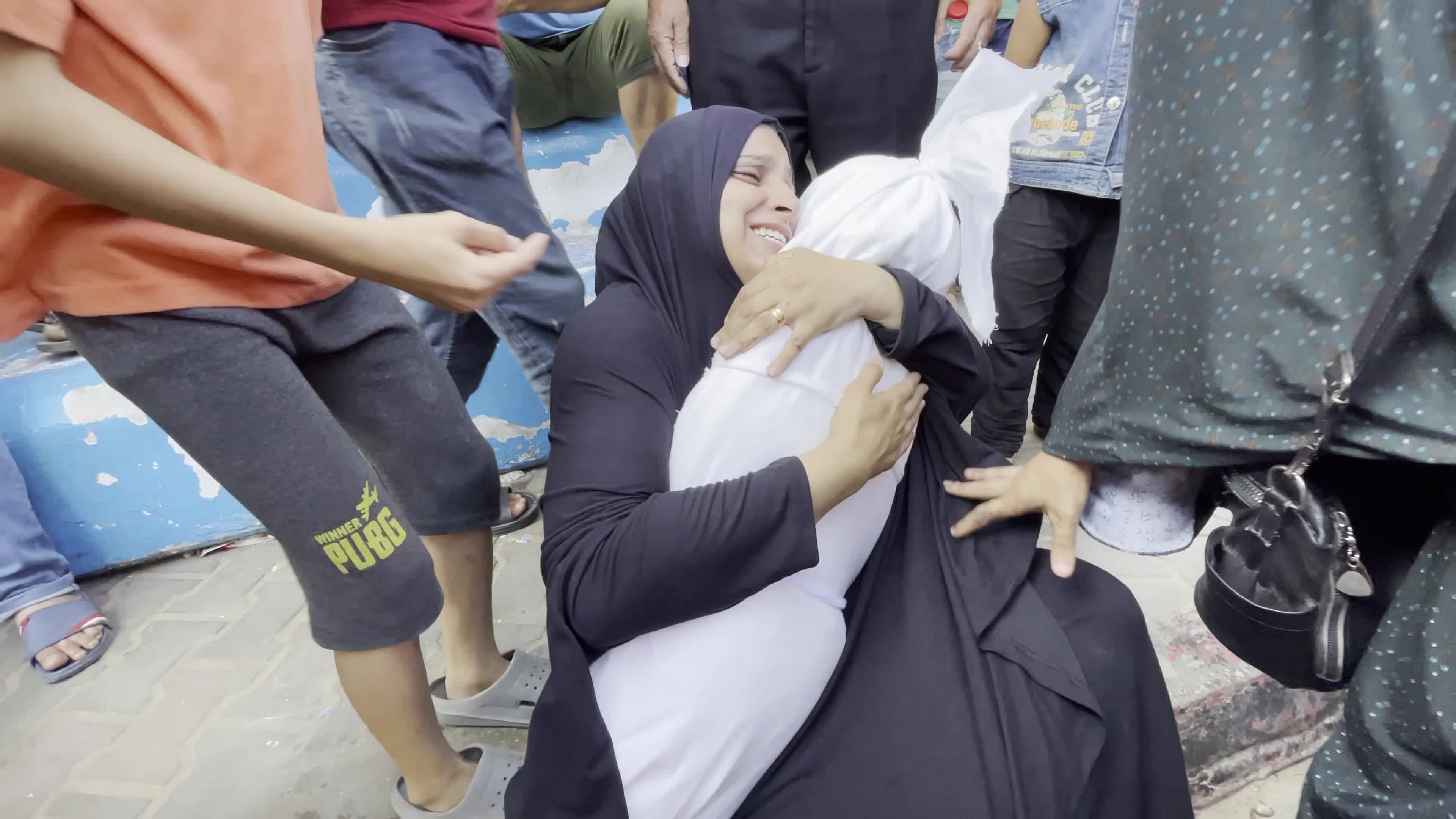 Aftermath of Israeli Airstrike in Gaza, Palestine