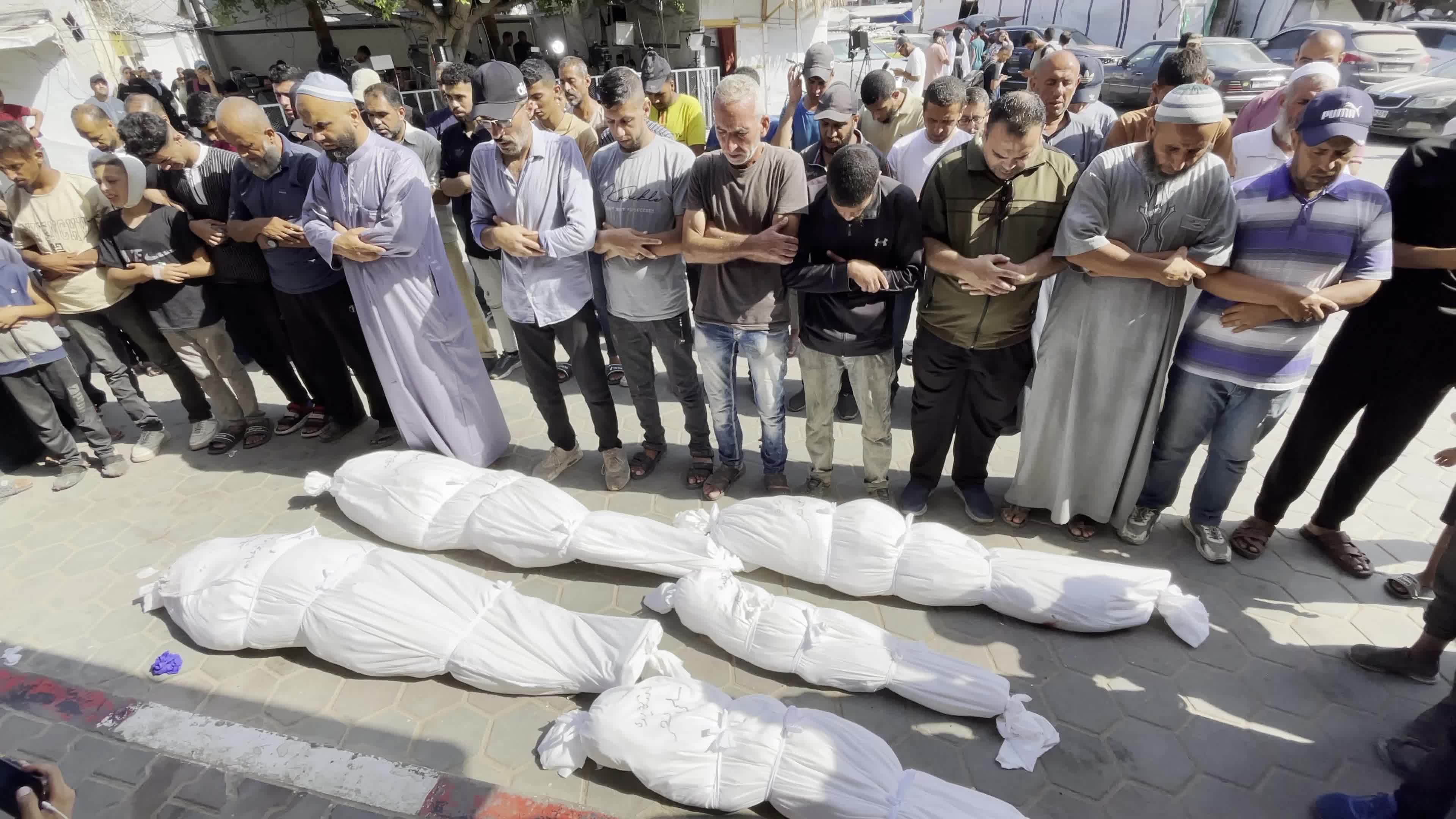 Aftermath of Israeli Airstrike in Gaza, Palestine