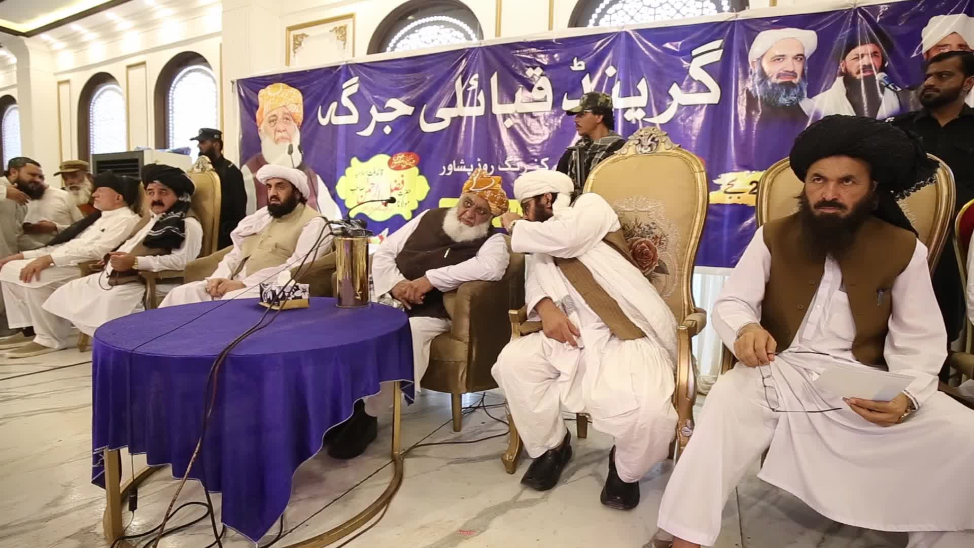 Tribal gathering to discuss security situation in tribal regions, in Peshawar 
