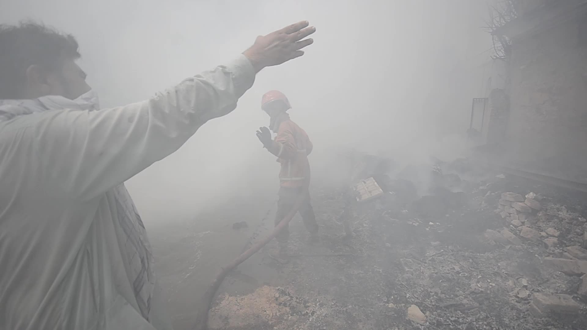 Fire at a market in Peshawar