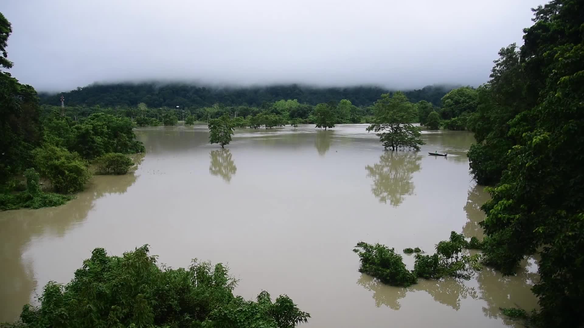 Floods Inundate Kaziranga National Park in India 