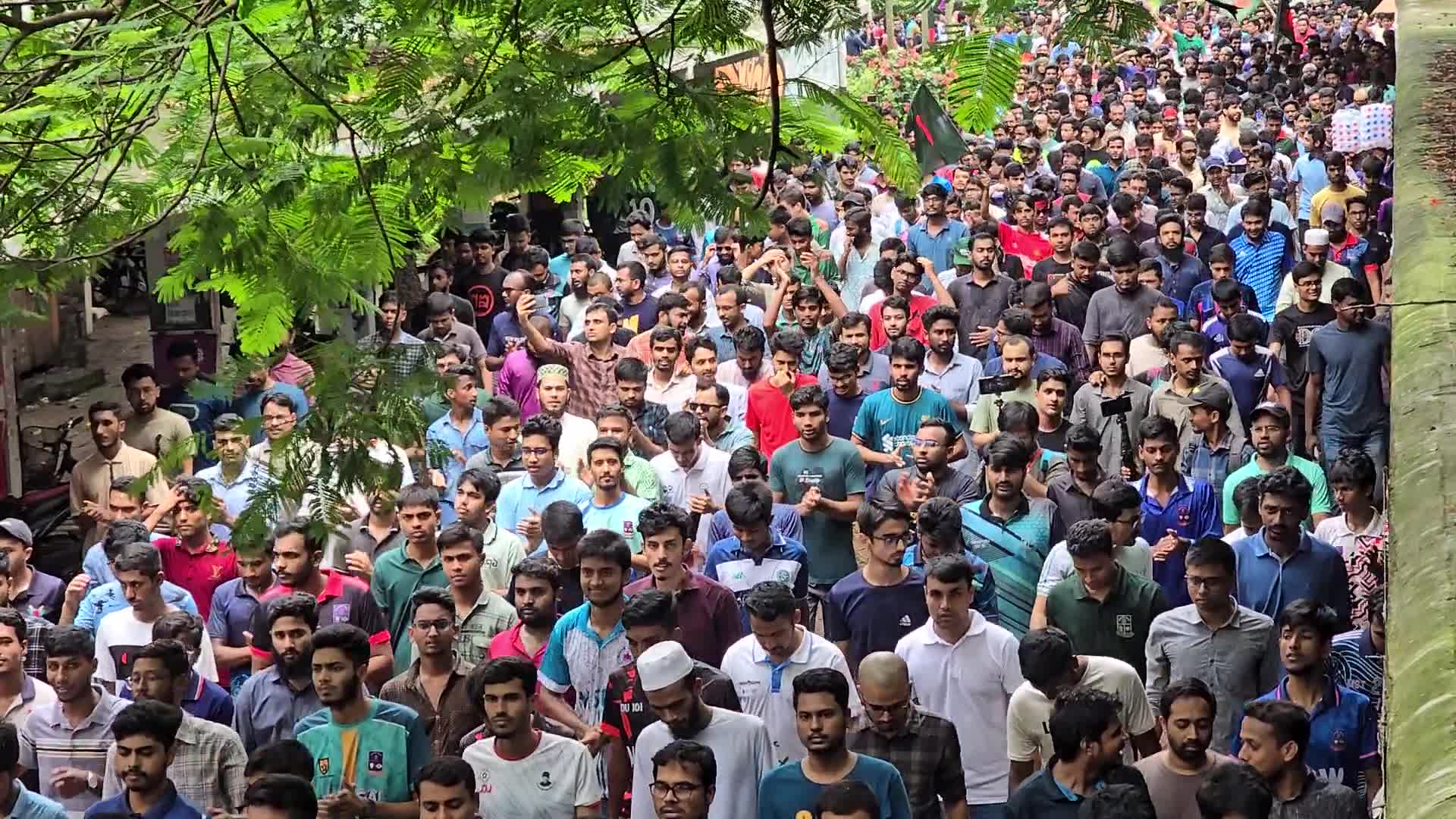 Quota Protest in Dhaka Bangladesh 
