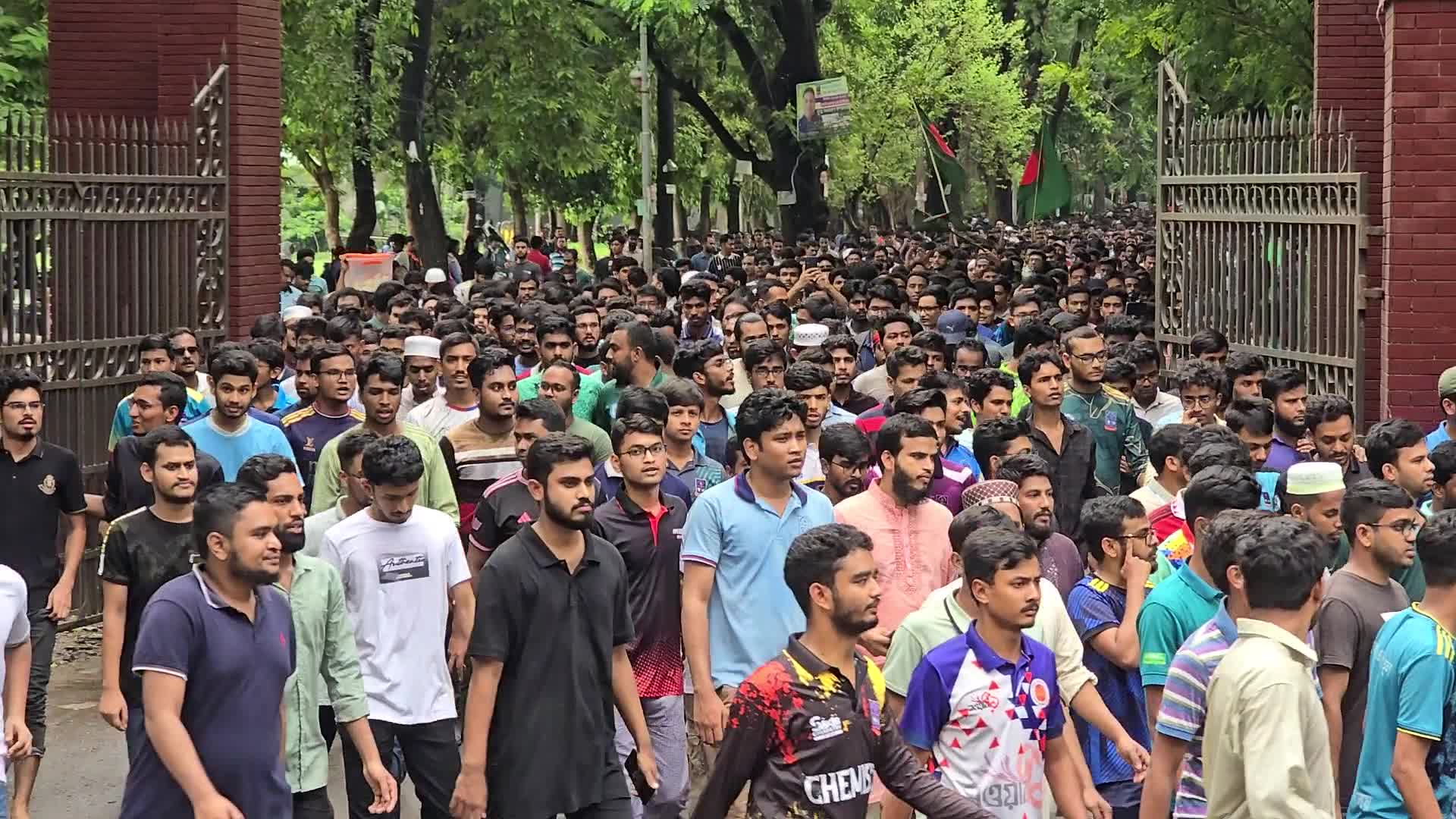 Quota Protest in Dhaka Bangladesh 
