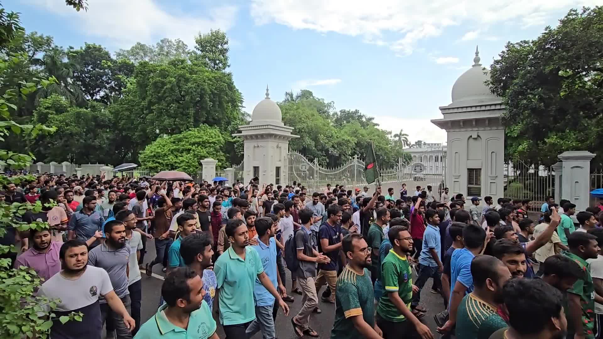 Quota Protest in Dhaka Bangladesh 
