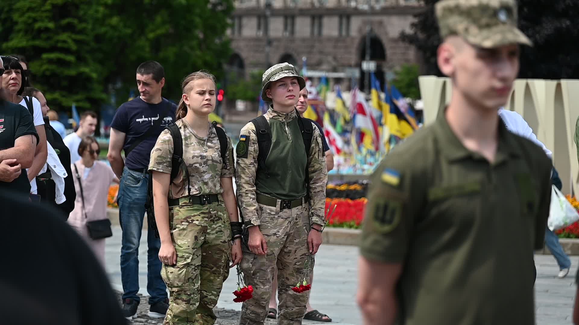Funeral Ceremony For British Volunteer And Combat Medic Peter Fouche In Kyiv, Amid Russia's Invasion Of Ukraine.