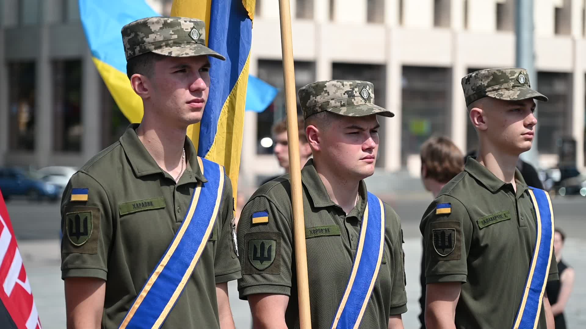 Funeral Ceremony For British Volunteer And Combat Medic Peter Fouche In Kyiv, Amid Russia's Invasion Of Ukraine.