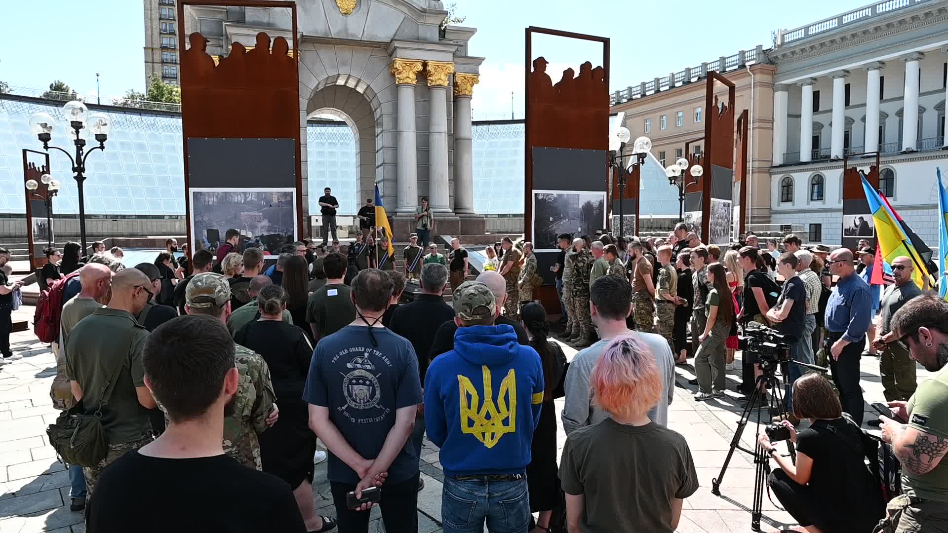 Funeral Ceremony For British Volunteer And Combat Medic Peter Fouche In Kyiv, Amid Russia's Invasion Of Ukraine.