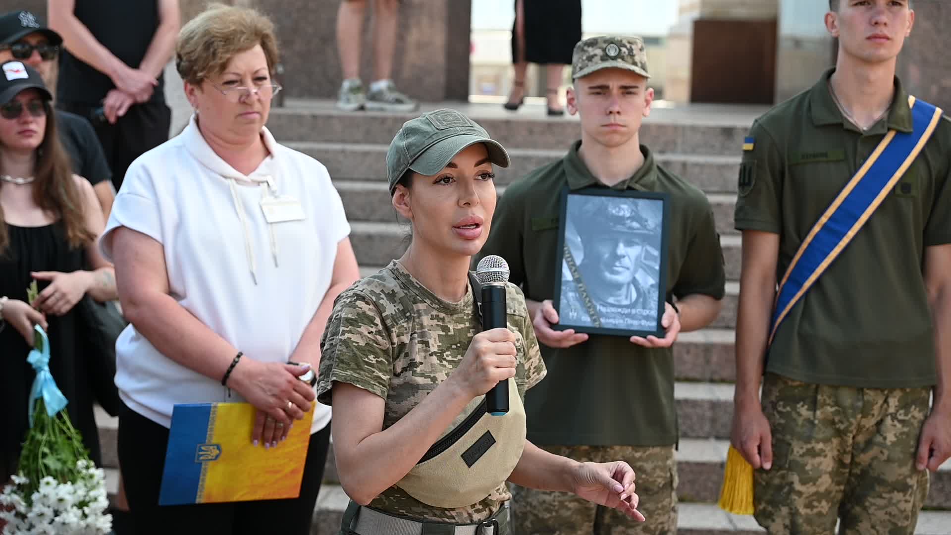 Funeral Ceremony For British Volunteer And Combat Medic Peter Fouche In Kyiv, Amid Russia's Invasion Of Ukraine.
