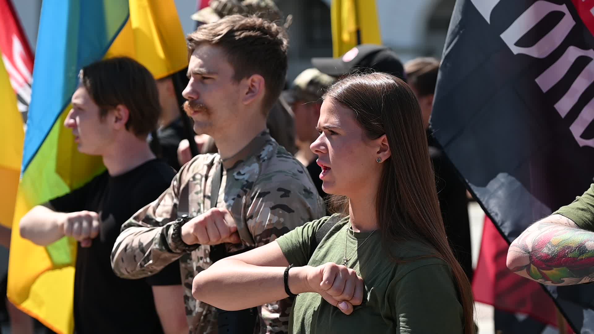 Funeral Ceremony For British Volunteer And Combat Medic Peter Fouche In Kyiv, Amid Russia's Invasion Of Ukraine.