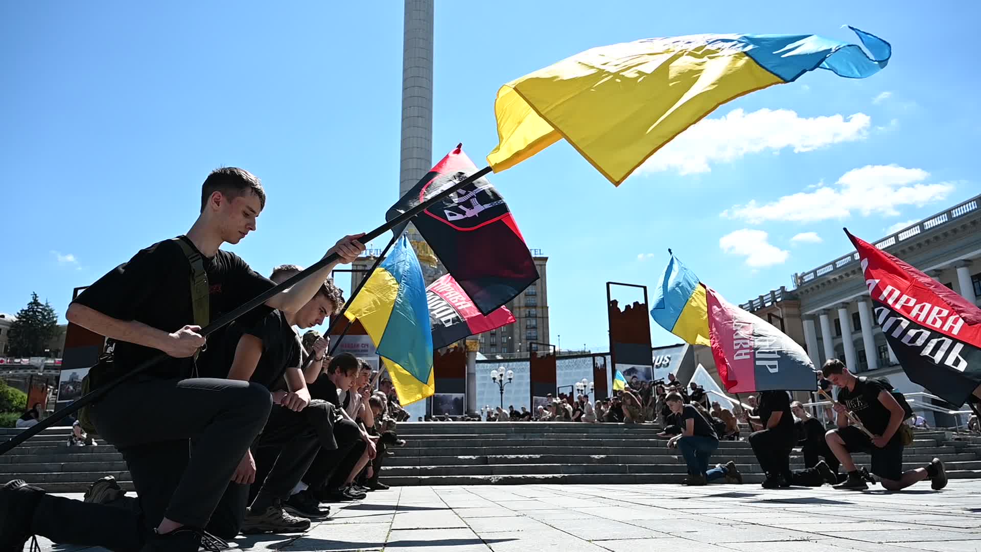 Funeral Ceremony For British Volunteer And Combat Medic Peter Fouche In Kyiv, Amid Russia's Invasion Of Ukraine.