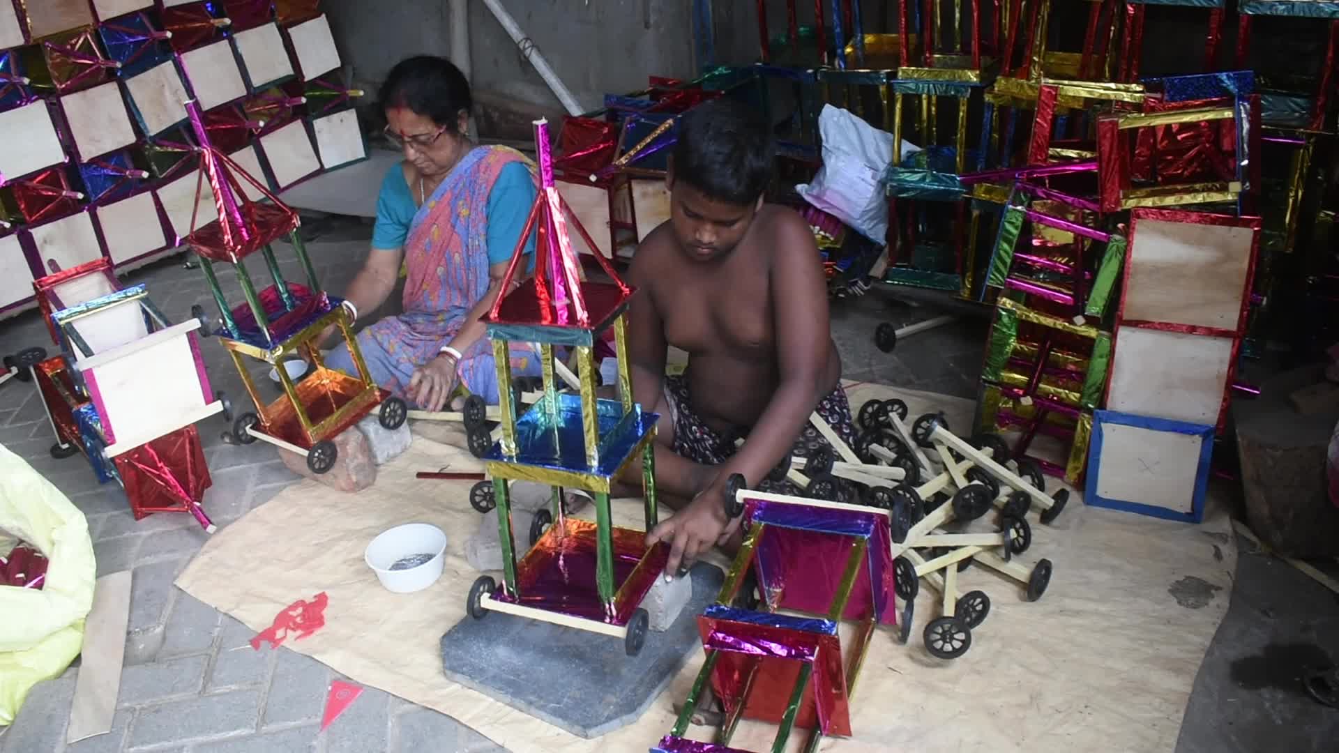 53rd Kolkata ISCKON Rathaytra celebration in India. 