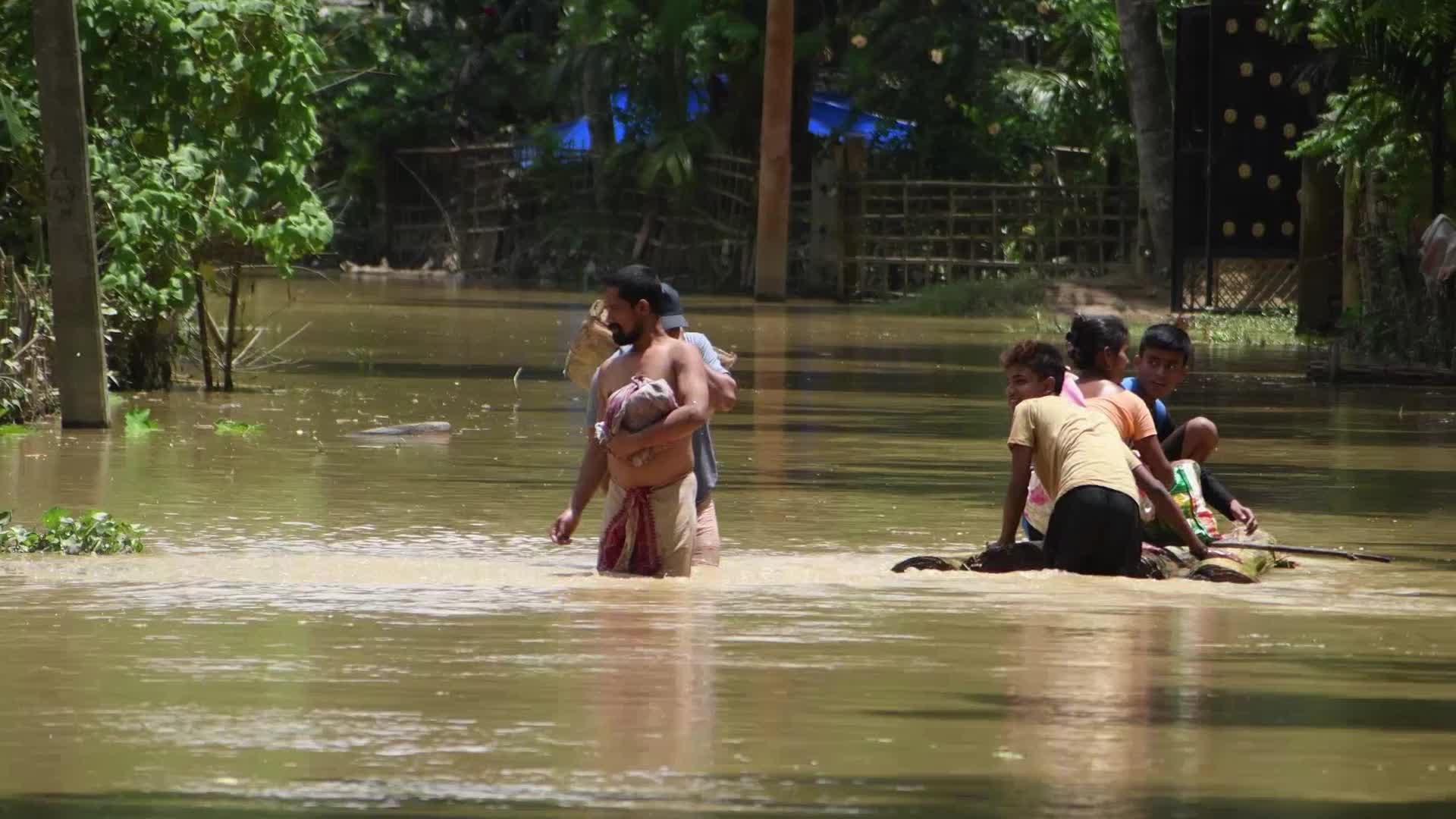 Assam flood situation deteriorates,over 16 lakh displaced 