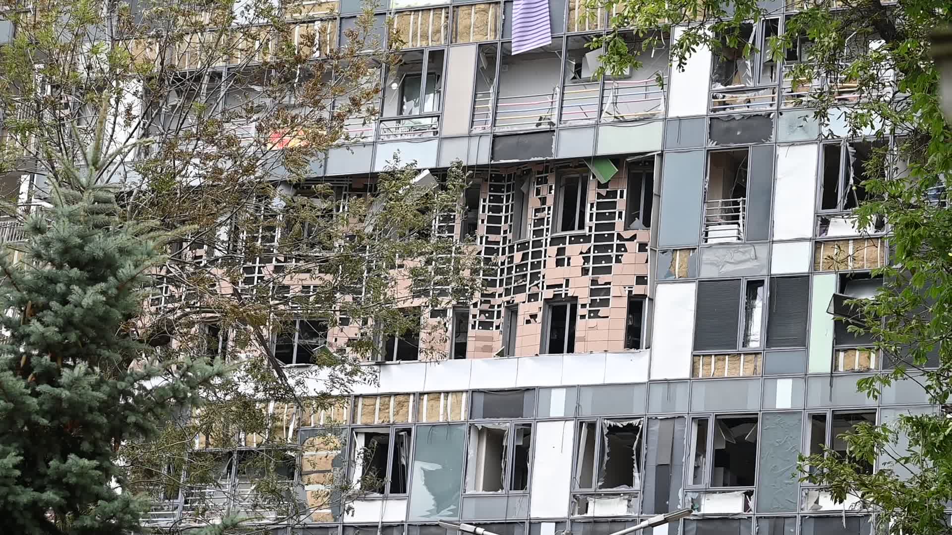 A children’s hospital damaged by Russian missiles in Kyiv, amid Russia's invasion of Ukraine.
