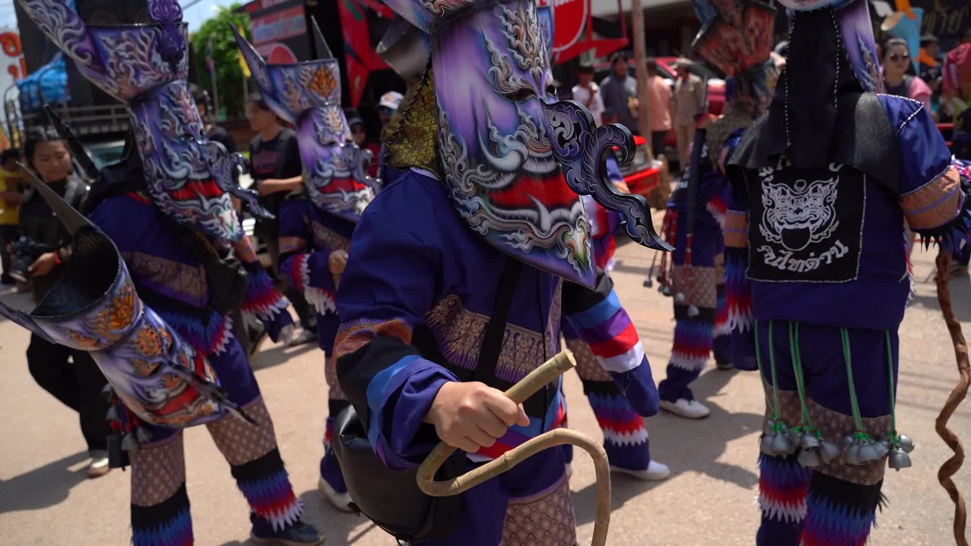Phi Ta Khon The Ghost Festival in Thailand.