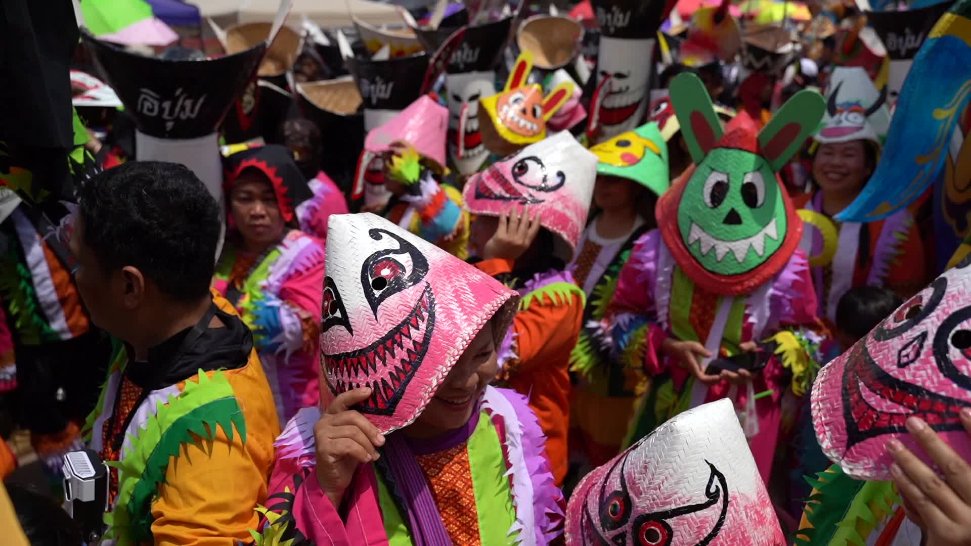 Phi Ta Khon The Ghost Festival in Thailand.