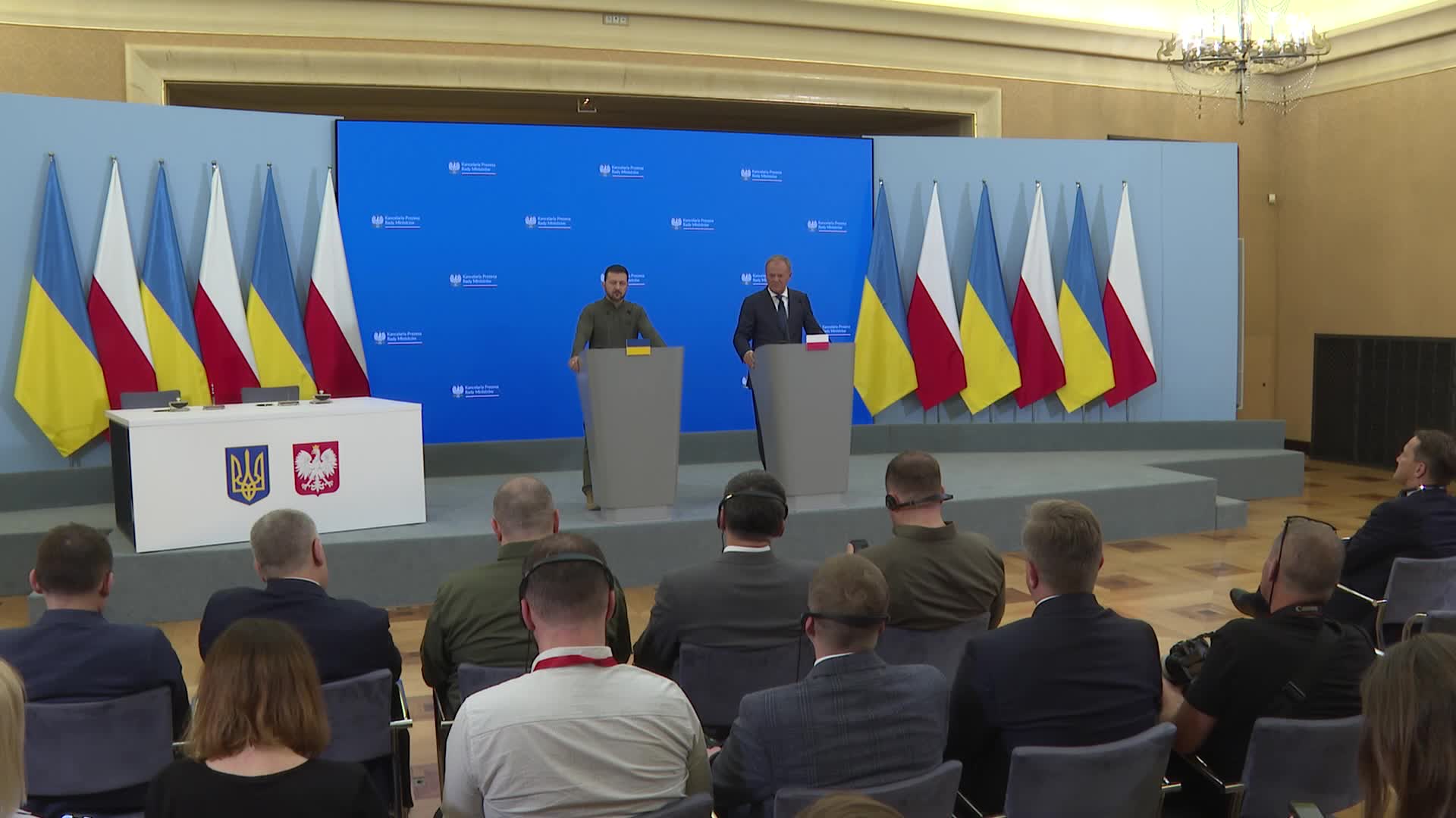  	Ukrainian President Zelenskyy Visits Poland Ahead of NATO Summit 