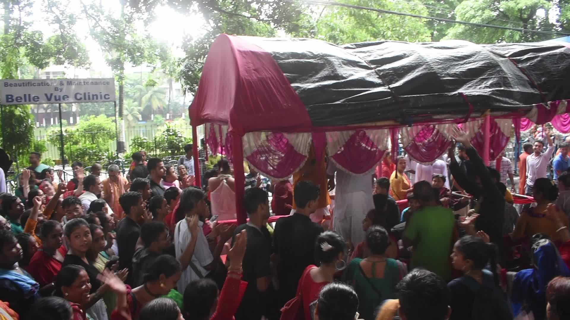 53rd ISCKON Kolkata rathayatra in Kolkata.