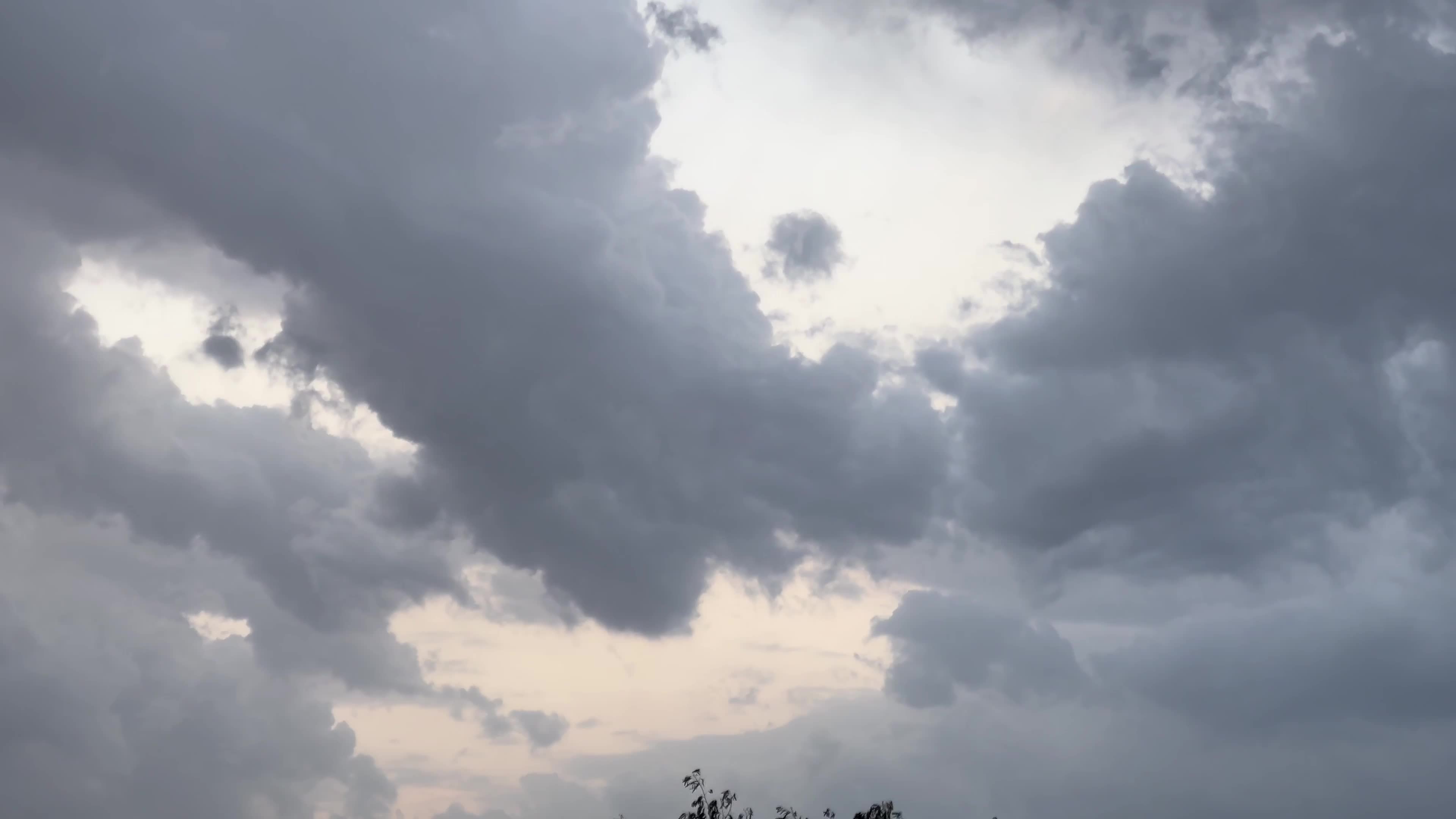 Rain Clouds Form at Dusk in Peshawar
