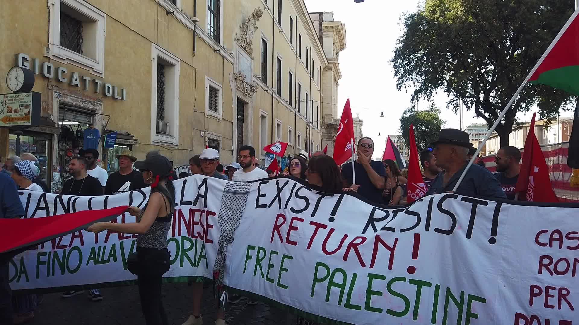 Protest In Support Of Palestinians In Rome