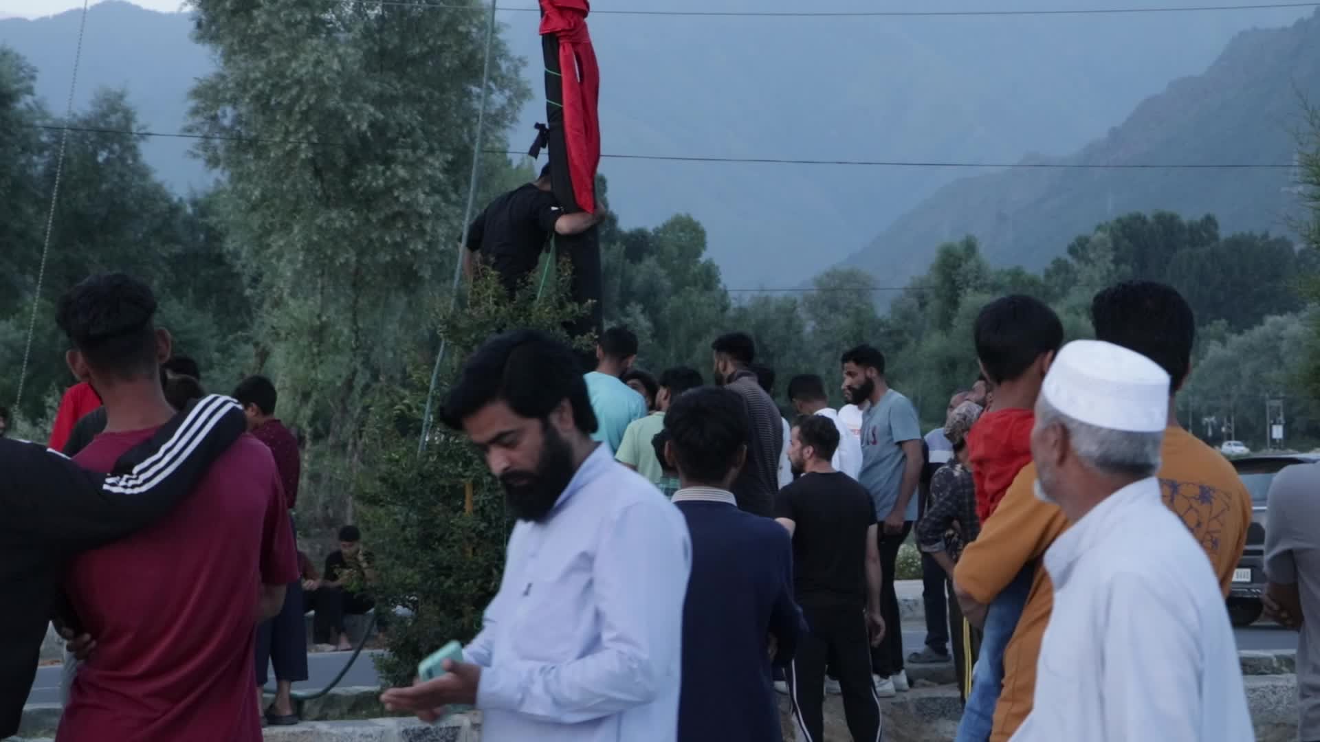 Muharram Flag Hoisting Ceremony in Kashmir, India
