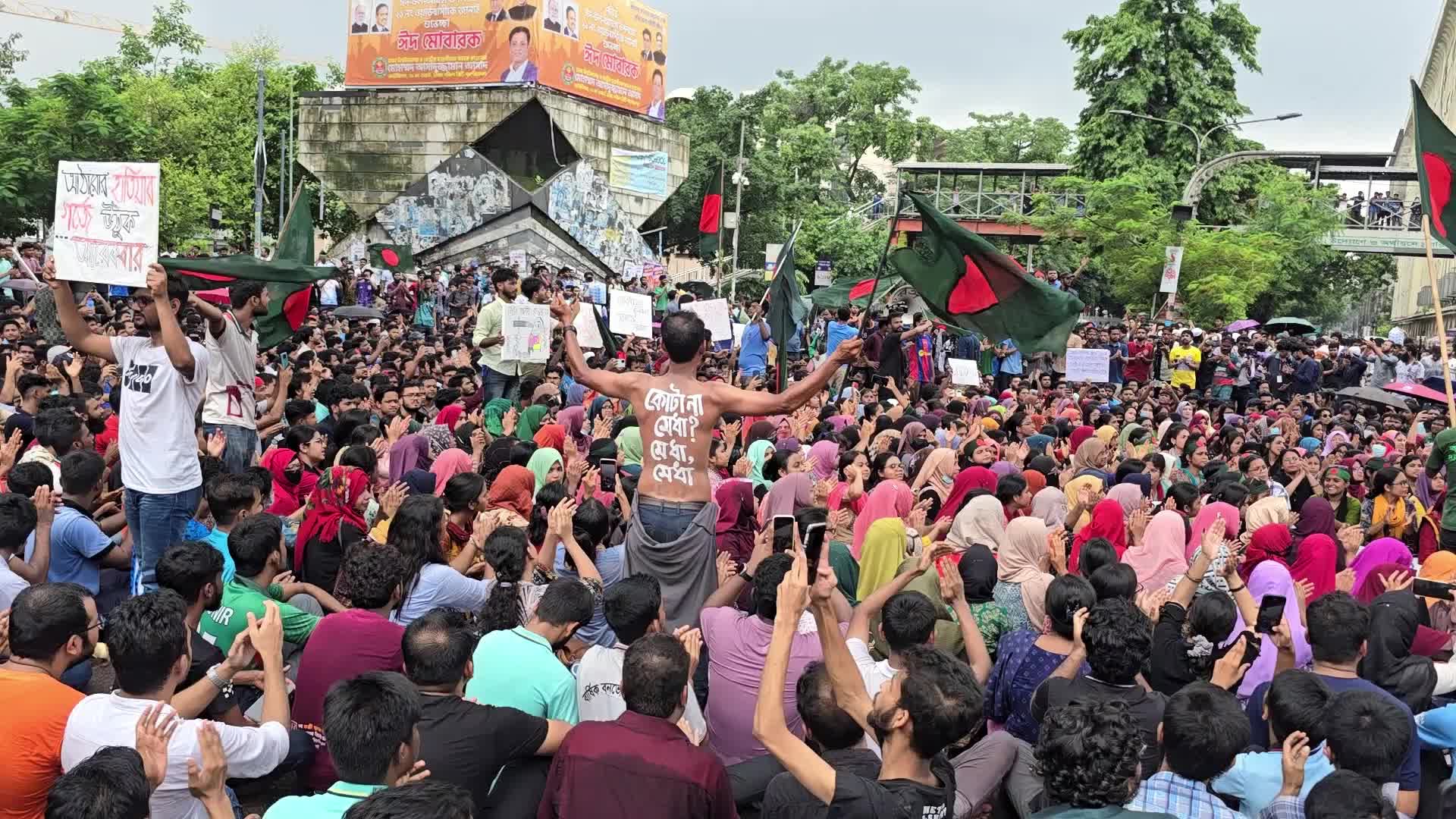 Student Protest for Abolished Quota System 