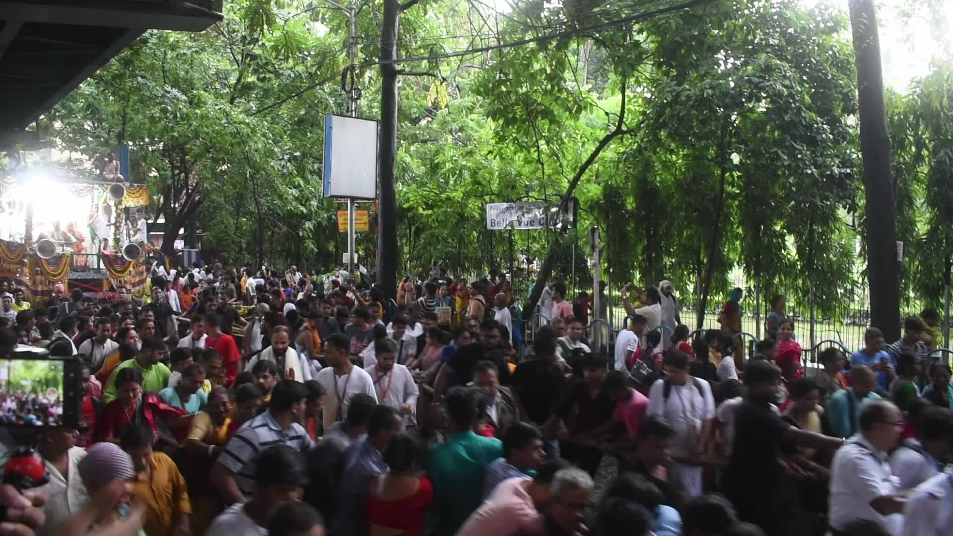 53rd ISCKON Kolkata rathayatra in Kolkata.