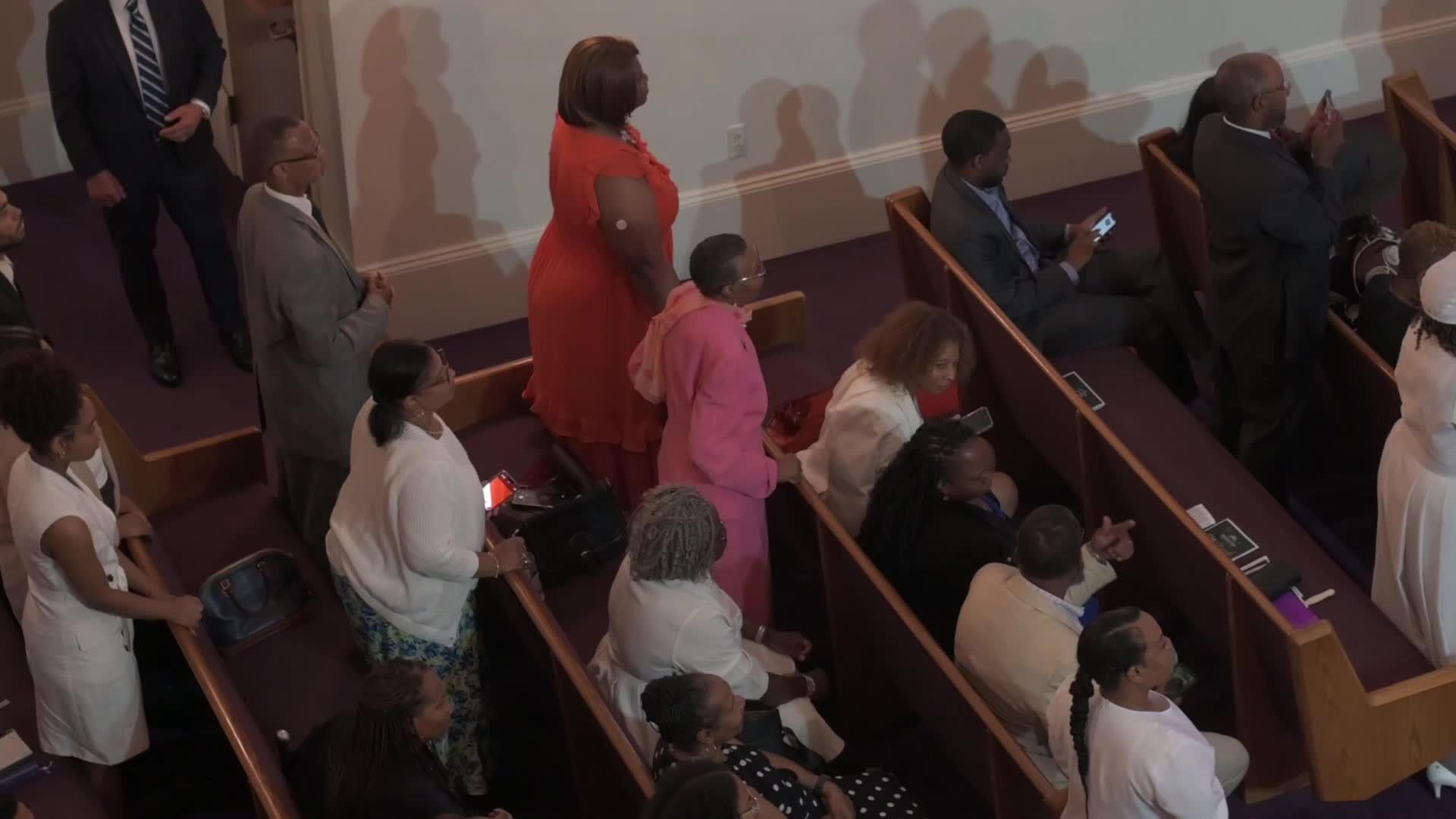 Biden Attends Service at Black Church in Philadelphia, PA