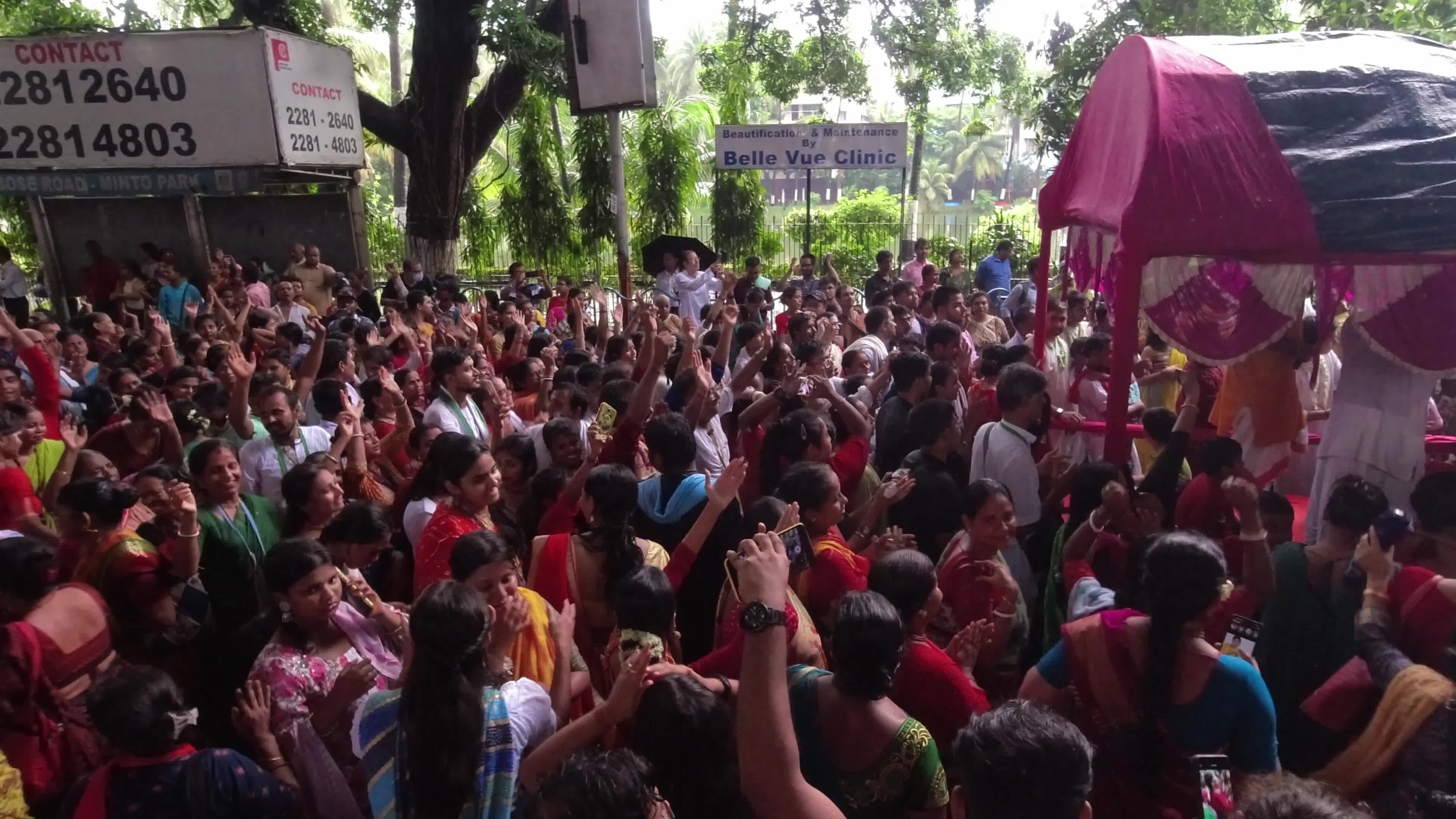 53rd ISCKON Kolkata rathayatra in Kolkata.