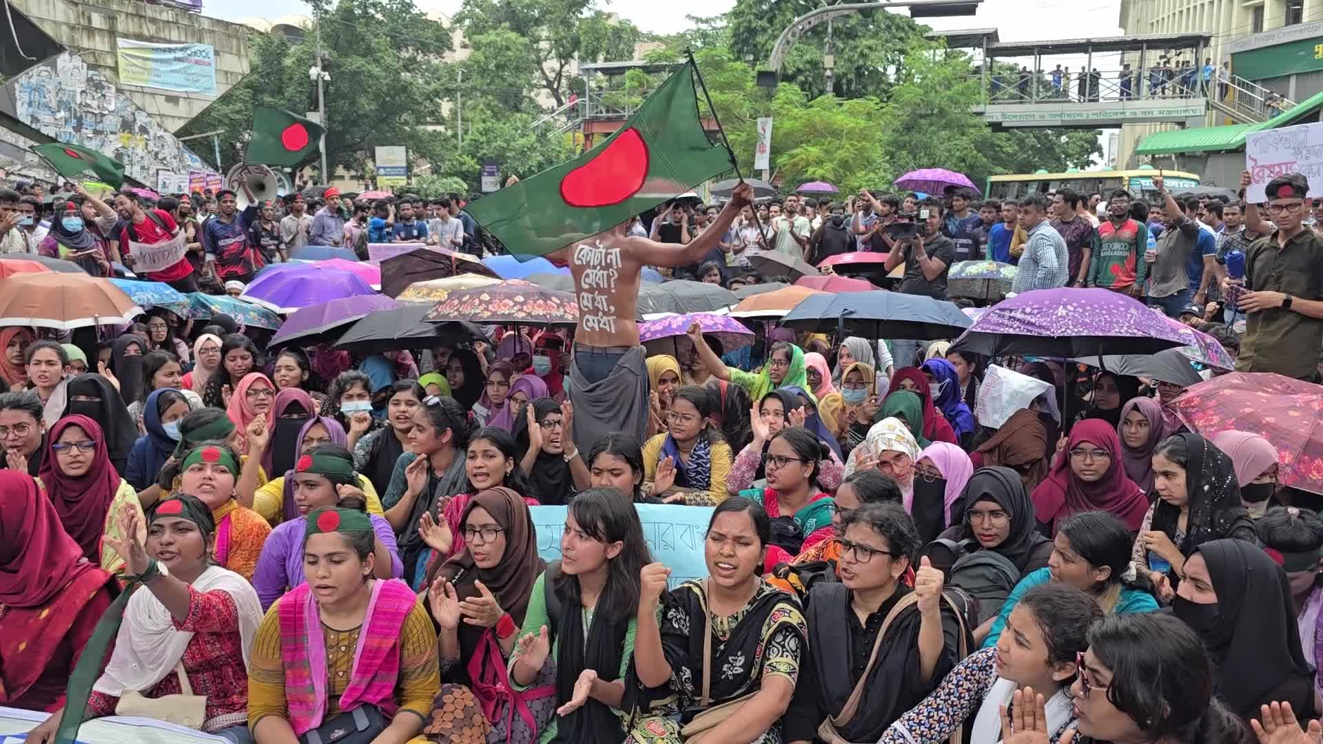 Student Protest for Abolished Quota System 