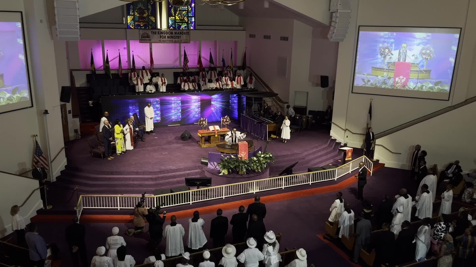 Biden Attends Service at Black Church in Philadelphia, PA