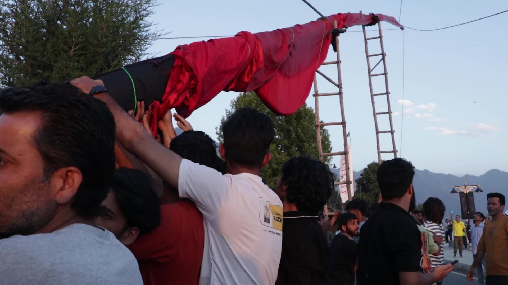 Muharram Flag Hoisting Ceremony in Kashmir, India