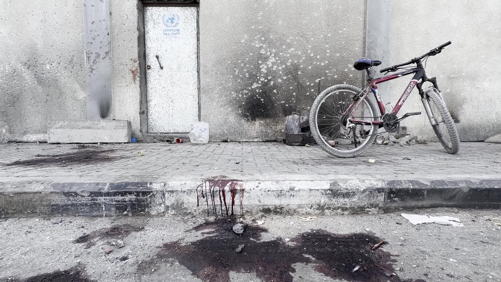Aftermath of Israeli Airstrike At Agency's Warehouse in Gaza, Palestine
