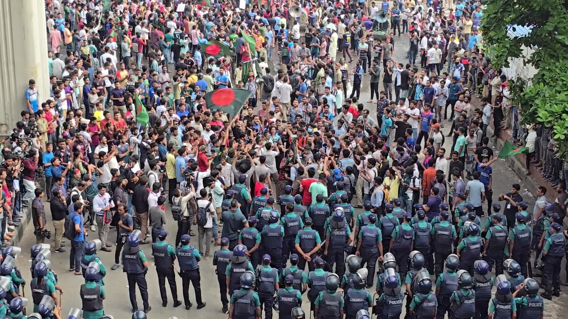 Student Protest for Abolished Quota System 
