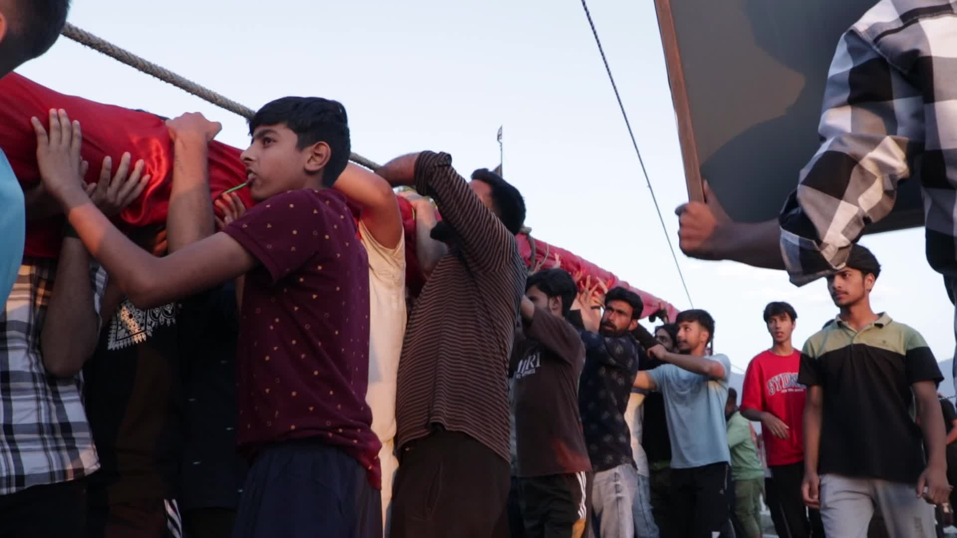 Muharram Flag Hoisting Ceremony in Kashmir, India