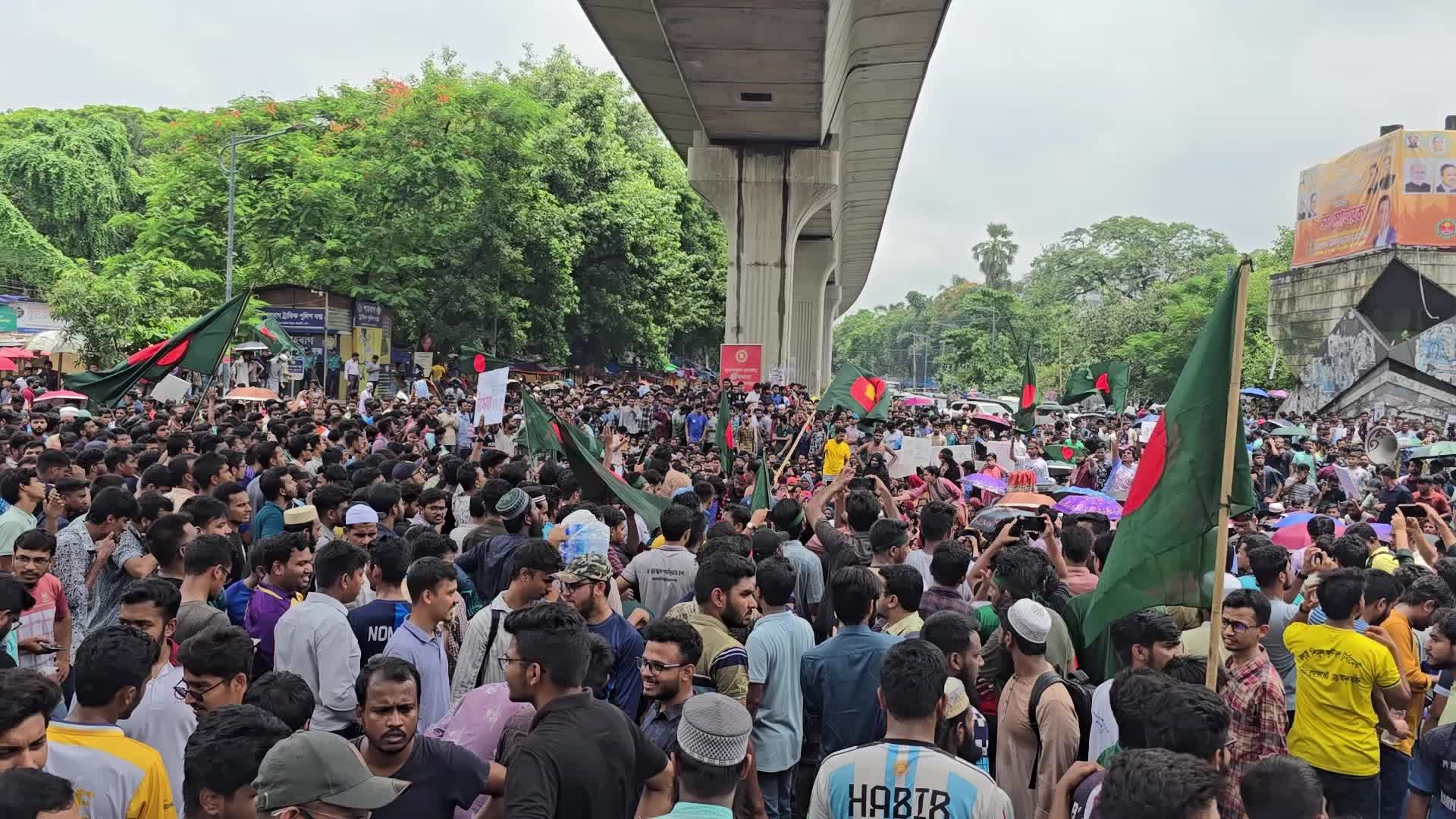 Student Protest for Abolished Quota System 
