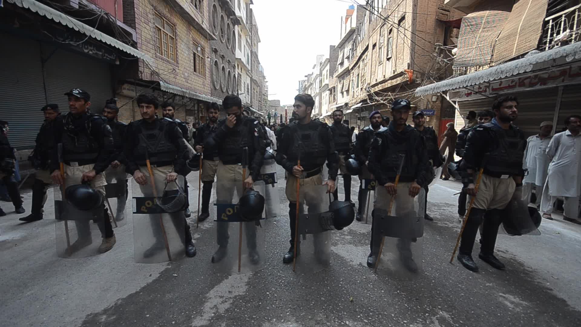 Shiite Muslims perform Muharram mourning procession in Peshawar 