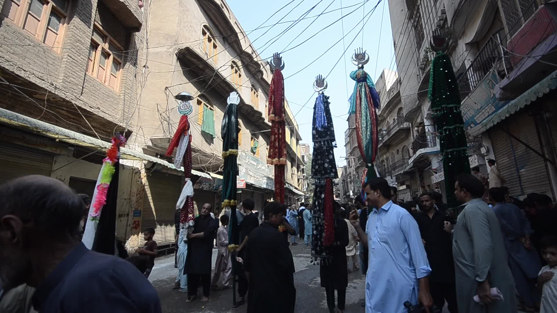 Shiite Muslims perform Muharram mourning procession in Peshawar 