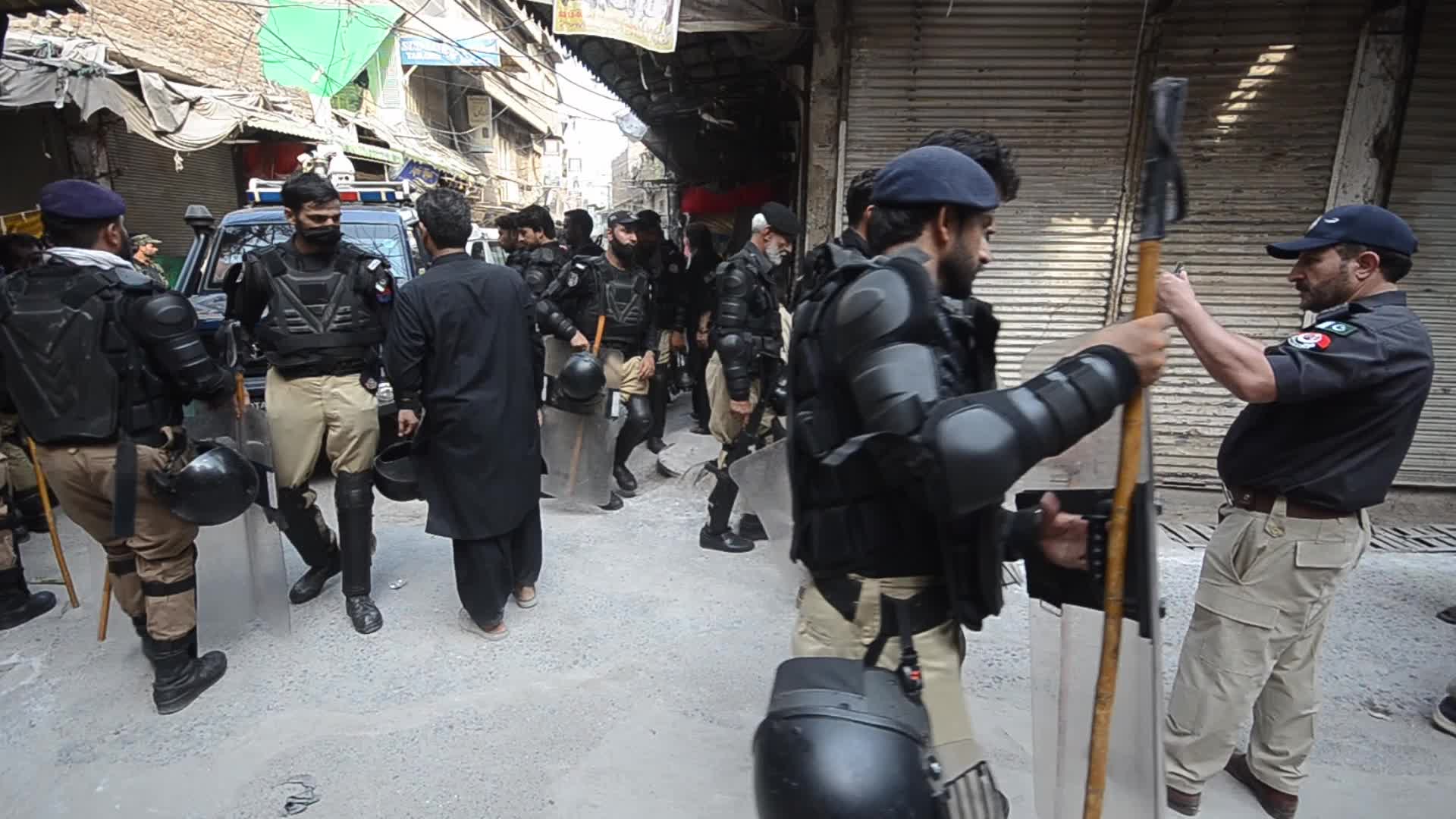 Shiite Muslims perform Muharram mourning procession in Peshawar 