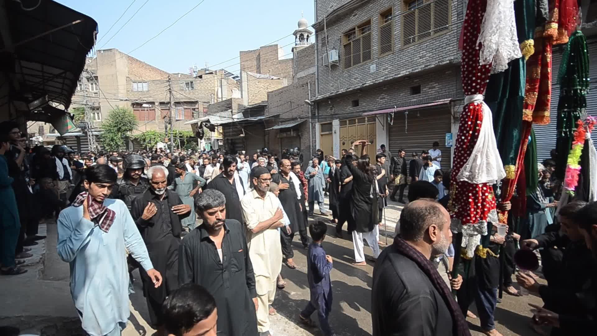 Shiite Muslims perform Muharram mourning procession in Peshawar 
