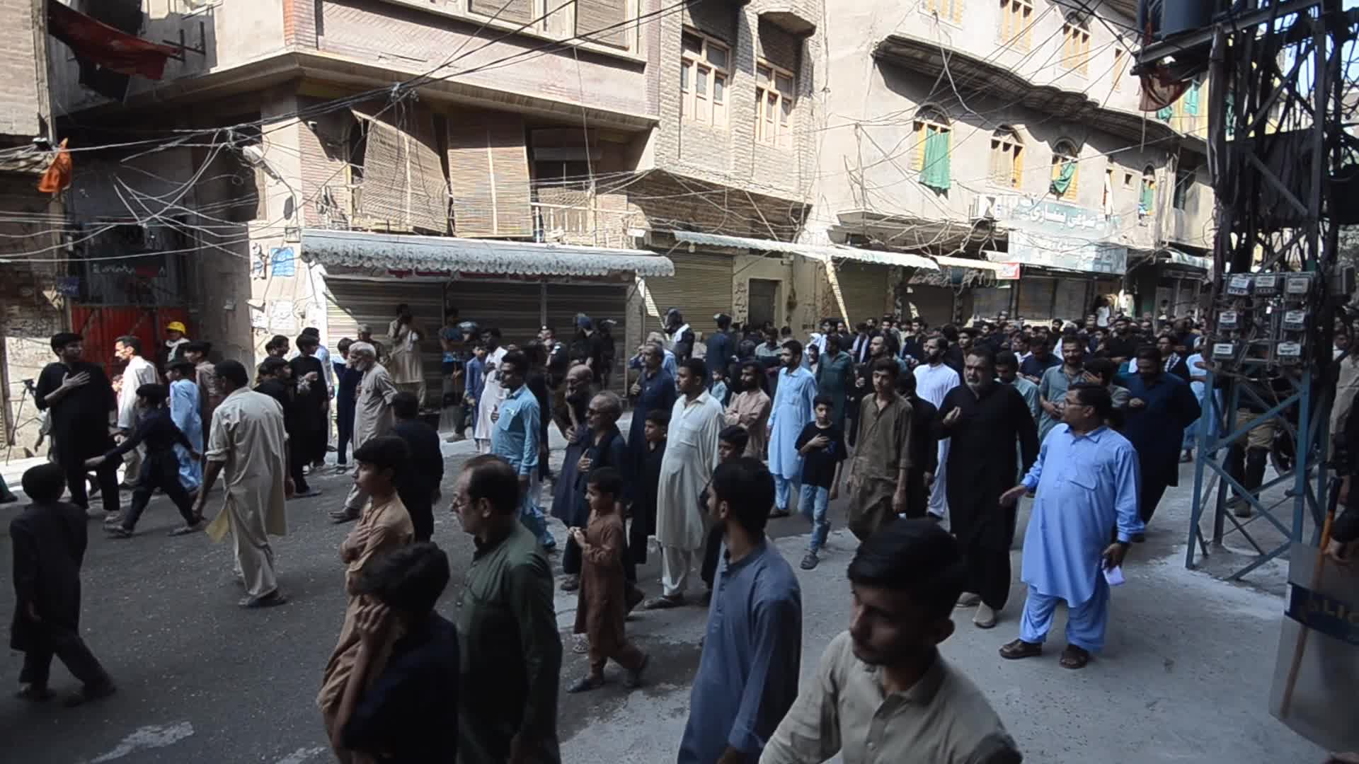 Shiite Muslims perform Muharram mourning procession in Peshawar 