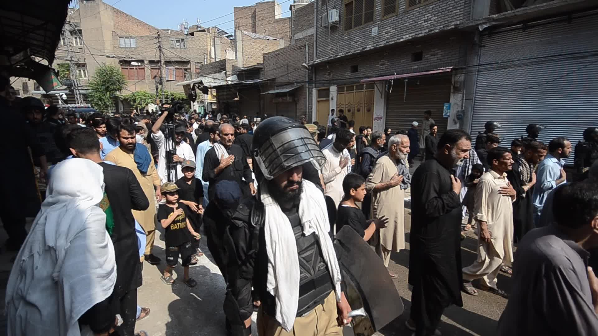 Shiite Muslims perform Muharram mourning procession in Peshawar 