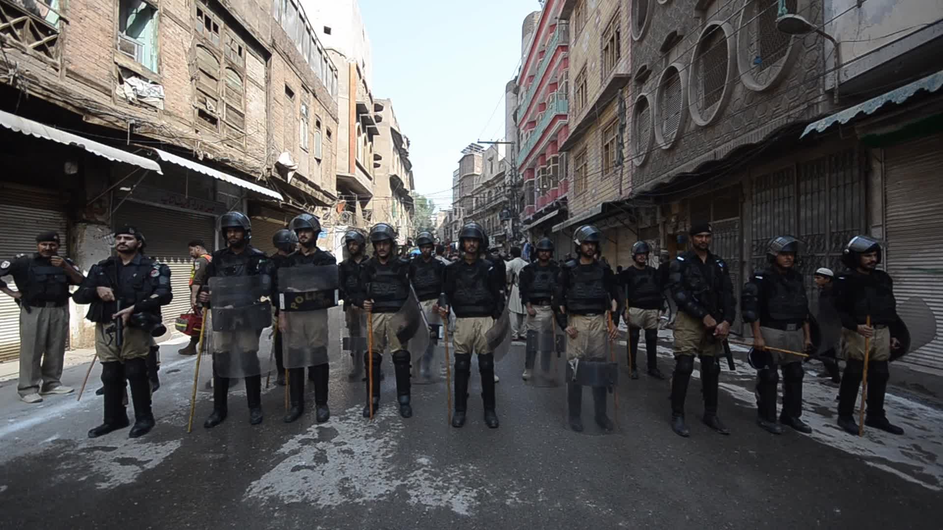 Shiite Muslims perform Muharram mourning procession in Peshawar 