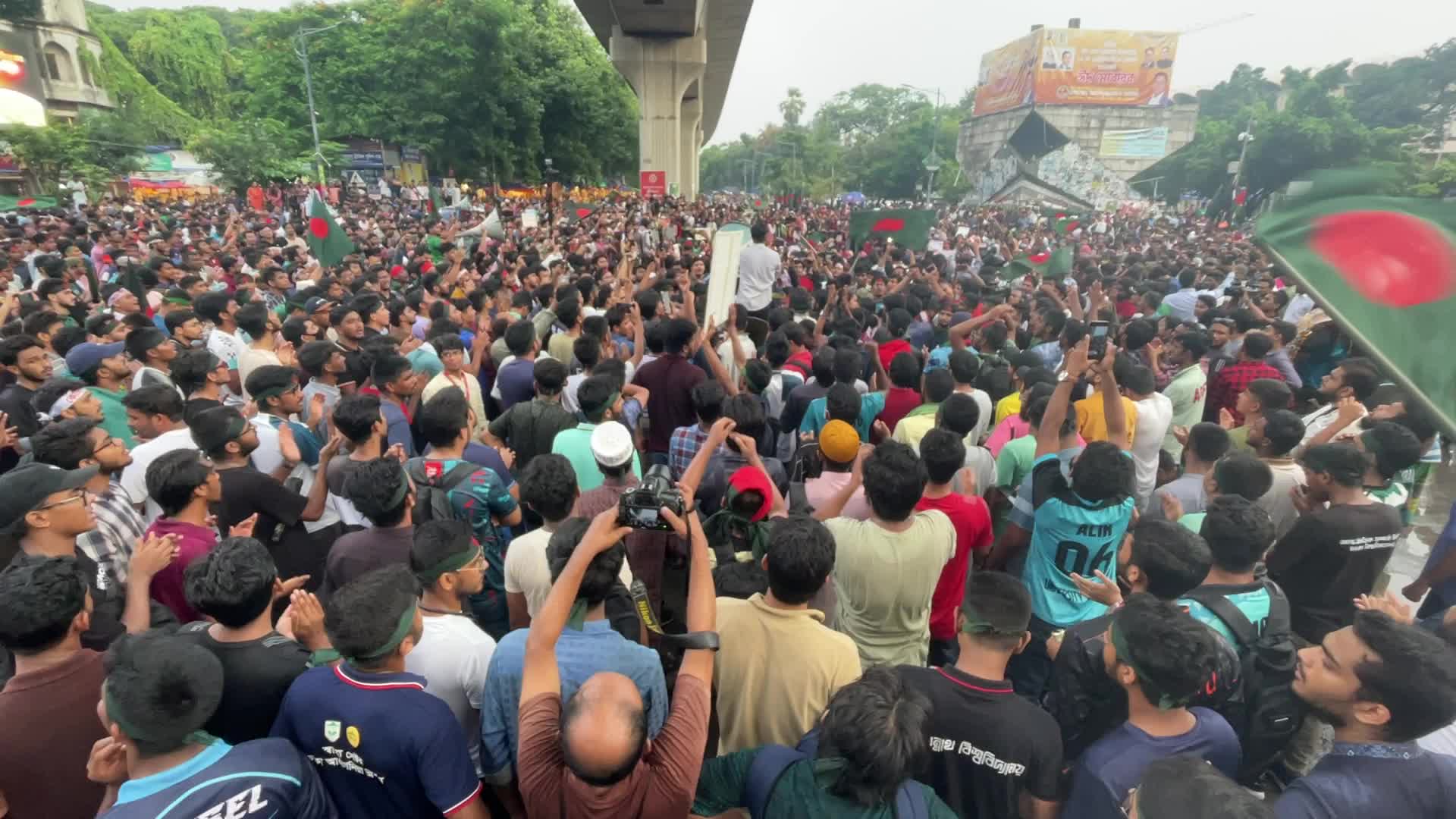 Protest in Dhaka 