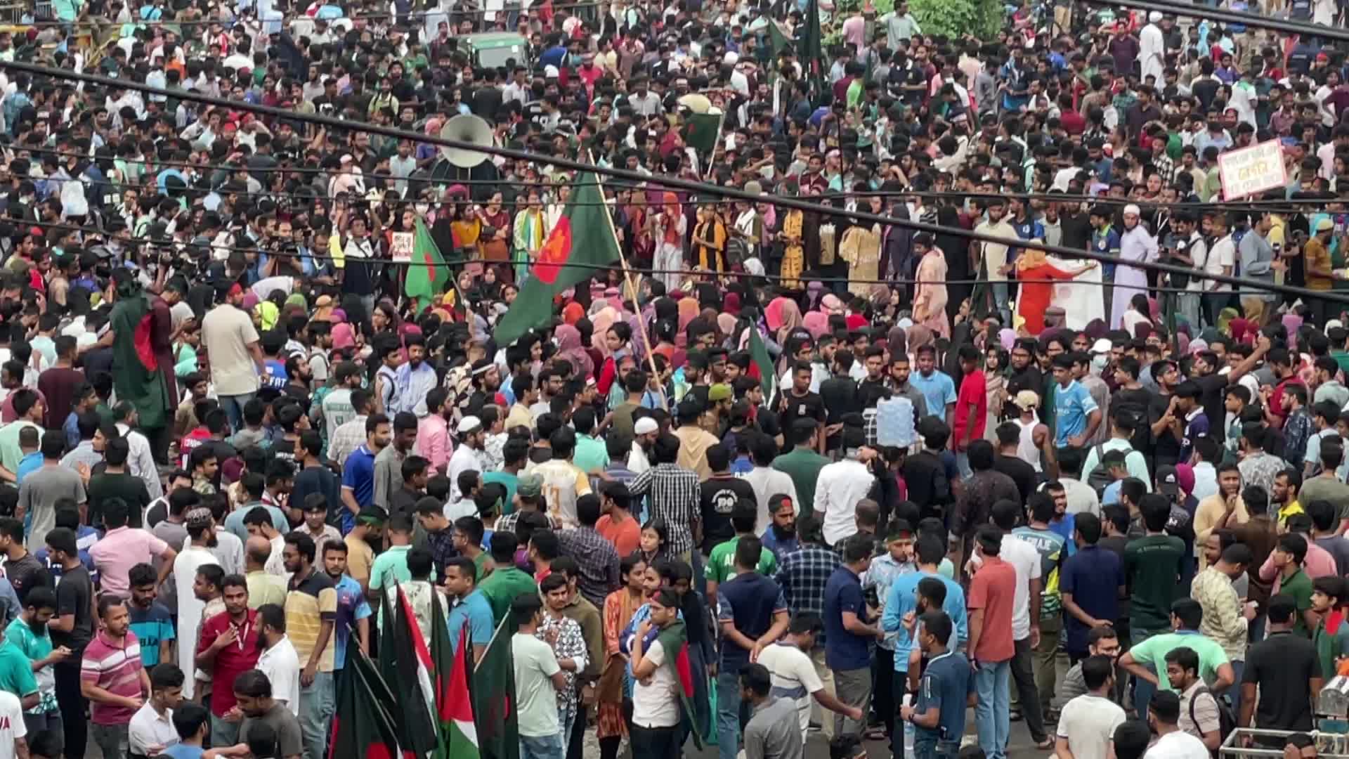 Protest in Dhaka 